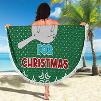 Cat Keep It Classy Christmas Beach Blanket Xmas Holiday Patterns - Wonder Print Shop