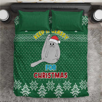 Cat Keep It Classy Christmas Bedding Set Xmas Holiday Patterns - Wonder Print Shop