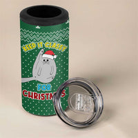 Cat Keep It Classy Christmas 4 in 1 Can Cooler Tumbler Xmas Holiday Patterns - Wonder Print Shop