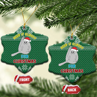 Cat Keep It Classy Christmas Ceramic Ornament Xmas Holiday Patterns - Wonder Print Shop