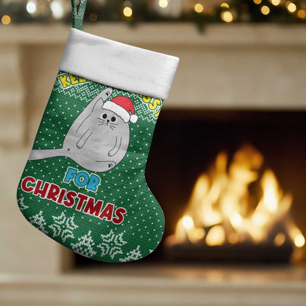 Cat Keep It Classy Christmas Stocking Xmas Holiday Patterns - Wonder Print Shop
