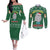 Cat Keep It Classy Christmas Couples Matching Off The Shoulder Long Sleeve Dress and Long Sleeve Button Shirt Xmas Holiday Patterns - Wonder Print Shop