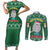 Cat Keep It Classy Christmas Couples Matching Short Sleeve Bodycon Dress and Long Sleeve Button Shirt Xmas Holiday Patterns - Wonder Print Shop