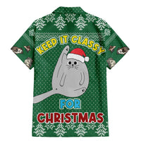 Cat Keep It Classy Christmas Family Matching Mermaid Dress and Hawaiian Shirt Xmas Holiday Patterns - Wonder Print Shop