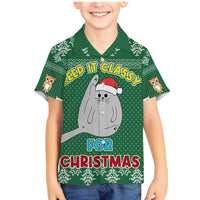 Cat Keep It Classy Christmas Family Matching Mermaid Dress and Hawaiian Shirt Xmas Holiday Patterns - Wonder Print Shop