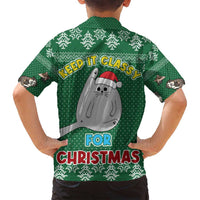 Cat Keep It Classy Christmas Family Matching Puletasi and Hawaiian Shirt Xmas Holiday Patterns - Wonder Print Shop