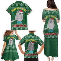 Cat Keep It Classy Christmas Family Matching Puletasi and Hawaiian Shirt Xmas Holiday Patterns - Wonder Print Shop