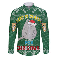 Cat Keep It Classy Christmas Family Matching Puletasi and Hawaiian Shirt Xmas Holiday Patterns - Wonder Print Shop