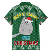 Cat Keep It Classy Christmas Hawaiian Shirt Xmas Holiday Patterns - Wonder Print Shop