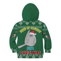 Cat Keep It Classy Christmas Kid Hoodie Xmas Holiday Patterns - Wonder Print Shop