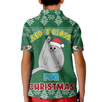 Cat Keep It Classy Christmas Kid Polo Shirt Xmas Holiday Patterns - Wonder Print Shop