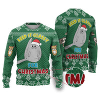 Cat Keep It Classy Christmas Ugly Christmas Sweater Xmas Holiday Patterns - Wonder Print Shop