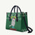 Cat Keep It Classy Christmas Leather Bag Xmas Holiday Patterns - Wonder Print Shop