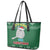 Cat Keep It Classy Christmas Leather Tote Bag Xmas Holiday Patterns - Wonder Print Shop
