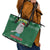 Cat Keep It Classy Christmas Leather Tote Bag Xmas Holiday Patterns - Wonder Print Shop