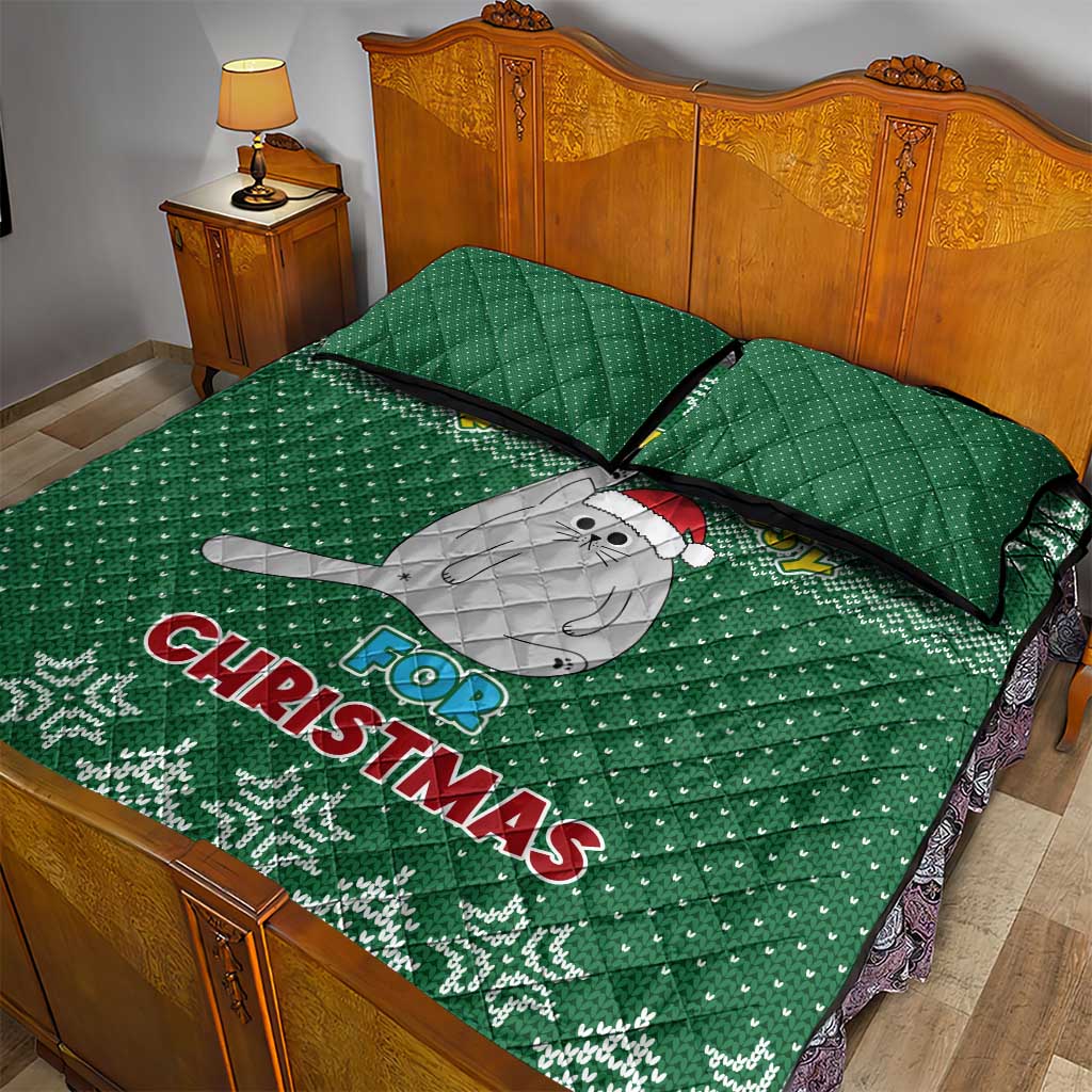 Cat Keep It Classy Christmas Quilt Bed Set Xmas Holiday Patterns - Wonder Print Shop