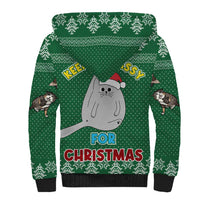 Cat Keep It Classy Christmas Sherpa Hoodie Xmas Holiday Patterns - Wonder Print Shop