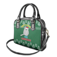 Cat Keep It Classy Christmas Shoulder Handbag Xmas Holiday Patterns - Wonder Print Shop