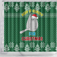 Cat Keep It Classy Christmas Shower Curtain Xmas Holiday Patterns - Wonder Print Shop