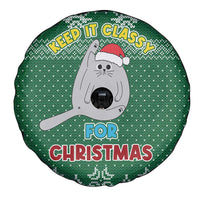 Cat Keep It Classy Christmas Spare Tire Cover Xmas Holiday Patterns - Wonder Print Shop