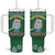 Cat Keep It Classy Christmas Tumbler With Handle Xmas Holiday Patterns - Wonder Print Shop