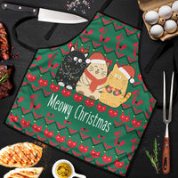 Cat Meowy Christmas Apron Xmas Holiday Patterns - Wonder Print Shop