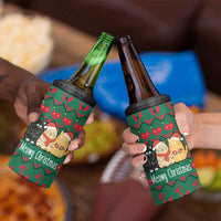 Cat Meowy Christmas 4 in 1 Can Cooler Tumbler Xmas Holiday Patterns - Wonder Print Shop