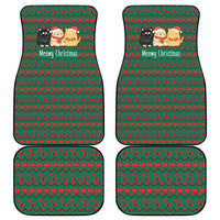 Cat Meowy Christmas Car Mats Xmas Holiday Patterns - Wonder Print Shop
