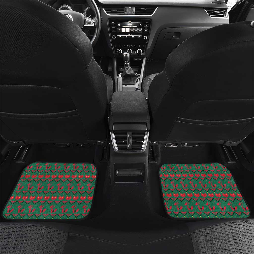 Cat Meowy Christmas Car Mats Xmas Holiday Patterns - Wonder Print Shop