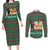 Cat Meowy Christmas Couples Matching Long Sleeve Bodycon Dress and Long Sleeve Button Shirt Xmas Holiday Patterns - Wonder Print Shop