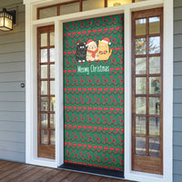 Cat Meowy Christmas Door Cover Xmas Holiday Patterns - Wonder Print Shop