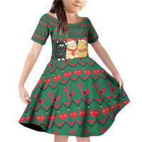 Cat Meowy Christmas Family Matching Off Shoulder Short Dress and Hawaiian Shirt Xmas Holiday Patterns - Wonder Print Shop