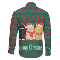 Cat Meowy Christmas Family Matching Tank Maxi Dress and Hawaiian Shirt Xmas Holiday Patterns - Wonder Print Shop
