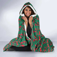 Cat Meowy Christmas Hooded Blanket Xmas Holiday Patterns - Wonder Print Shop