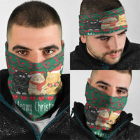 Cat Meowy Christmas Neck Gaiter Xmas Holiday Patterns - Wonder Print Shop