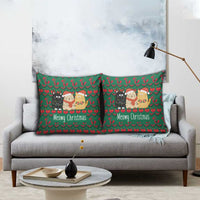 Cat Meowy Christmas Pillow Cover Xmas Holiday Patterns - Wonder Print Shop