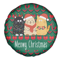 Cat Meowy Christmas Spare Tire Cover Xmas Holiday Patterns - Wonder Print Shop