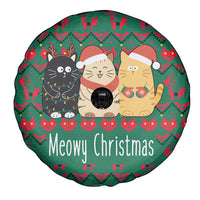 Cat Meowy Christmas Spare Tire Cover Xmas Holiday Patterns - Wonder Print Shop