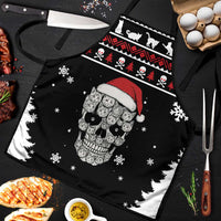 Cat Skull Santa Christmas Apron Xmas Holiday Patterns - Wonder Print Shop
