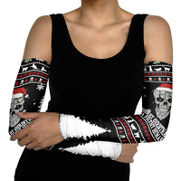 Cat Skull Santa Christmas Arm Sleeves Xmas Holiday Patterns - Wonder Print Shop