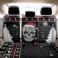 Cat Skull Santa Christmas Back Car Seat Cover Xmas Holiday Patterns - Wonder Print Shop