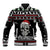 Cat Skull Santa Christmas Baseball Jacket Xmas Holiday Patterns - Wonder Print Shop