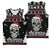 Cat Skull Santa Christmas Basketball Jersey Xmas Holiday Patterns - Wonder Print Shop