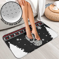 Cat Skull Santa Christmas Bathroom Set Xmas Holiday Patterns - Wonder Print Shop