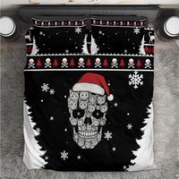 Cat Skull Santa Christmas Bedding Set Xmas Holiday Patterns - Wonder Print Shop