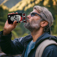 Cat Skull Santa Christmas 4 in 1 Can Cooler Tumbler Xmas Holiday Patterns - Wonder Print Shop