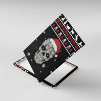 Cat Skull Santa Christmas Canvas Wall Art Xmas Holiday Patterns - Wonder Print Shop