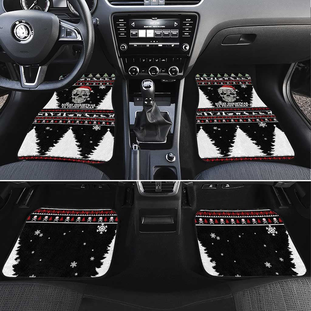 Cat Skull Santa Christmas Car Mats Xmas Holiday Patterns - Wonder Print Shop