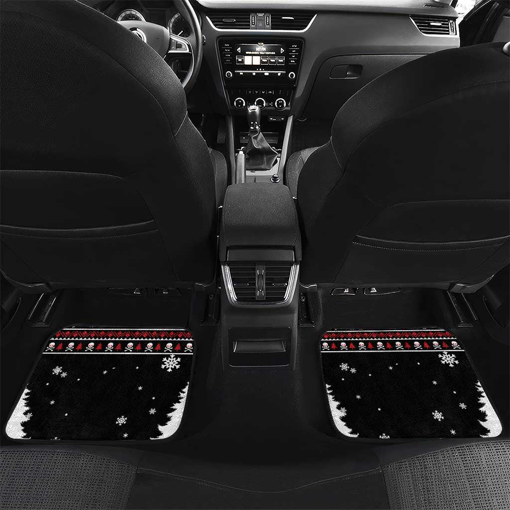 Cat Skull Santa Christmas Car Mats Xmas Holiday Patterns - Wonder Print Shop