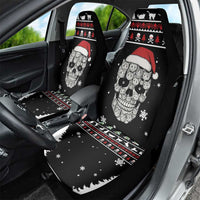 Cat Skull Santa Christmas Car Seat Cover Xmas Holiday Patterns - Wonder Print Shop
